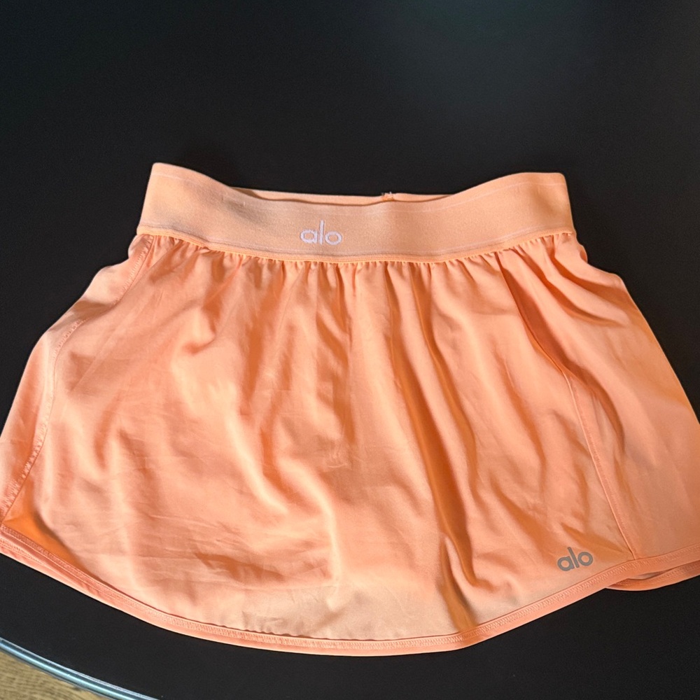 ALO Yoga Peach-Orange Skater Skirt